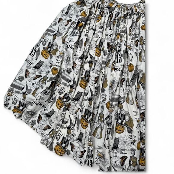 handmade halloween print full skirt - Picture 2 of 5